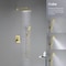 Kibi Cube Pressure Balanced 2-Function Shower System with Rough-In Valve, Brushed Gold KSF405BG - alternate 3